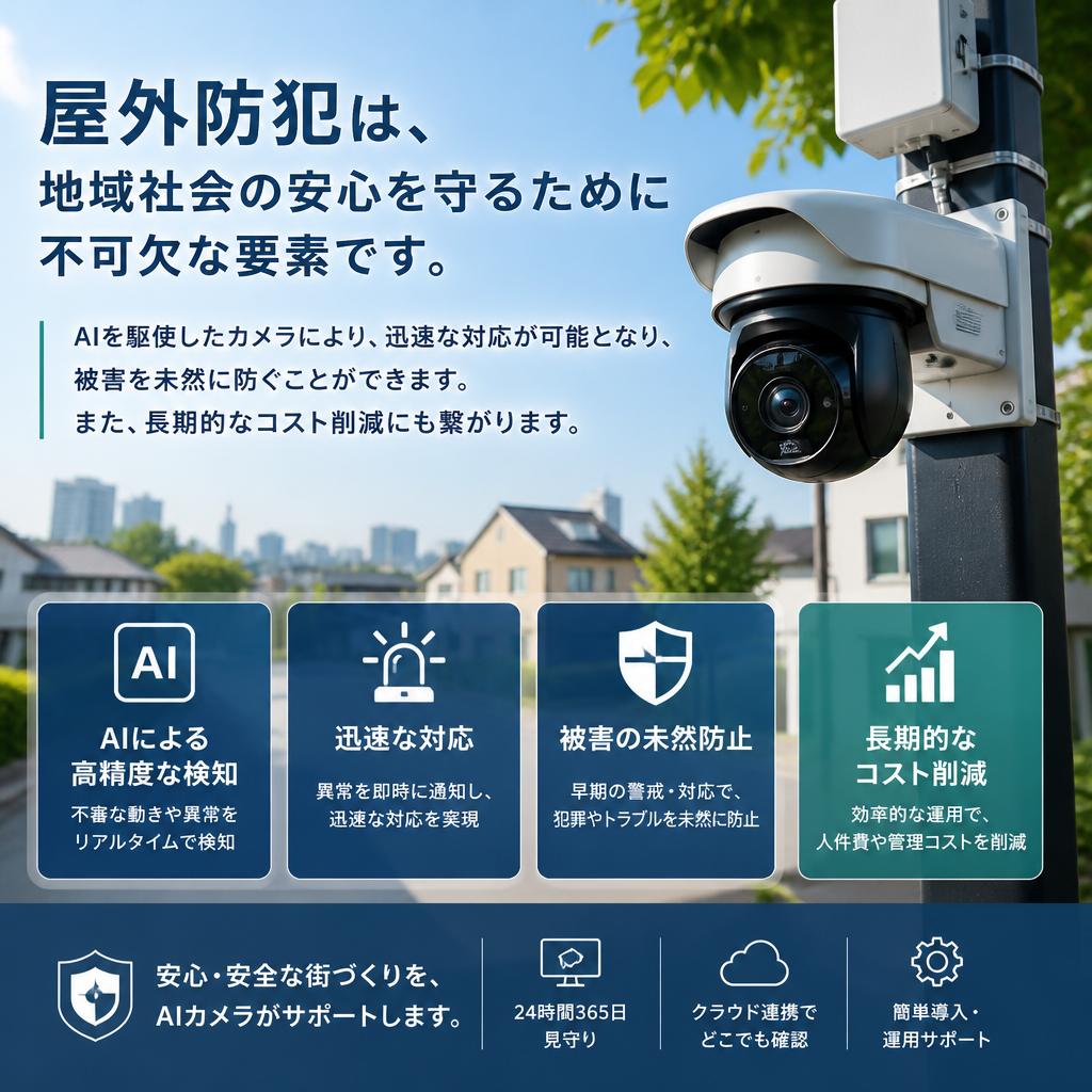 屋外防犯の重要性とAI技術の導入メリット