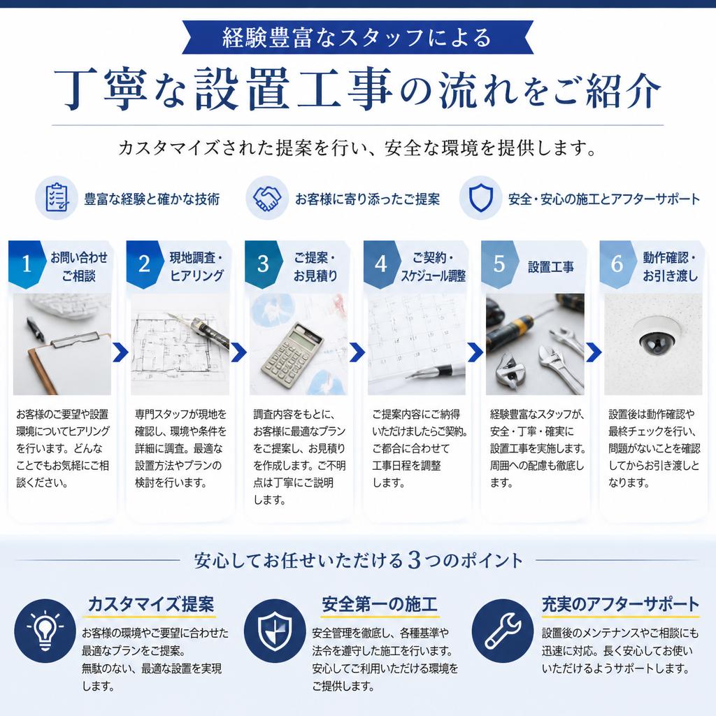 4. 専門家による安心の設置工事