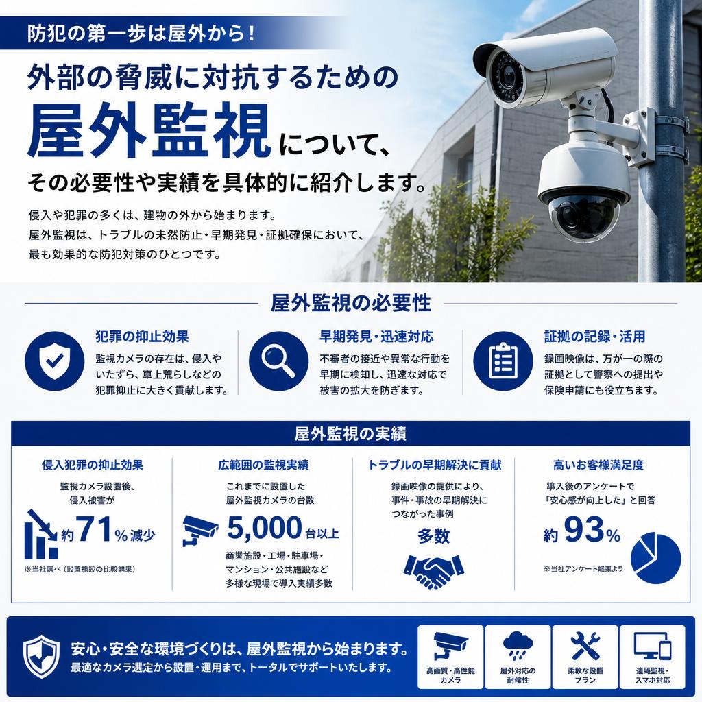 屋外監視の重要性を理解しよう