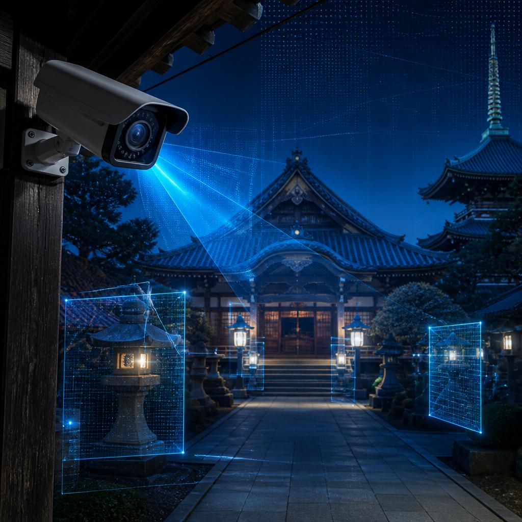不審者からお寺を守る、最新AIカメラシステムの魅力をお伝えします！